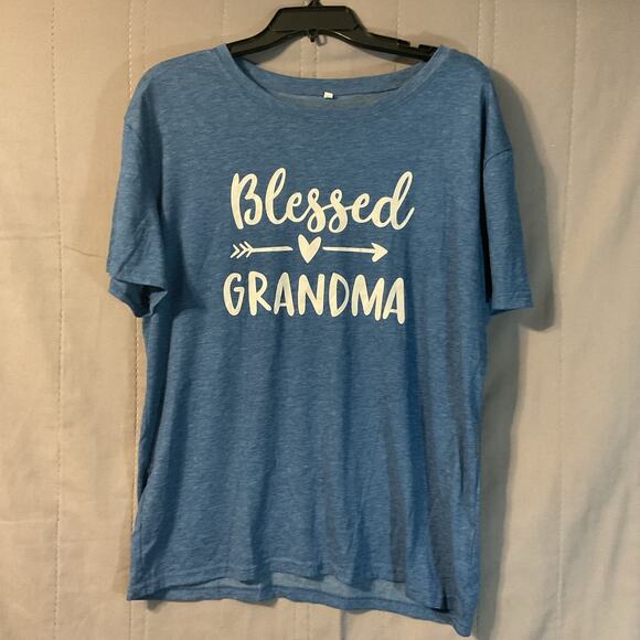 None and/or Unknown Tops - "Blessed Grandma" T Shirt - Size XL